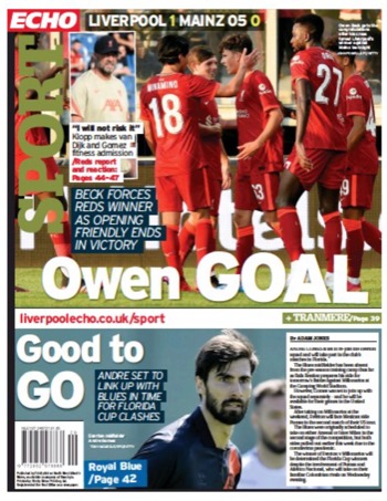 Liverpool Echo Backpage
