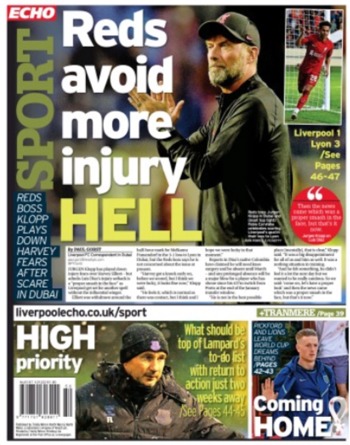 Liverpool Echo Backpage