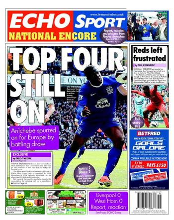 Liverpool Echo Backpage