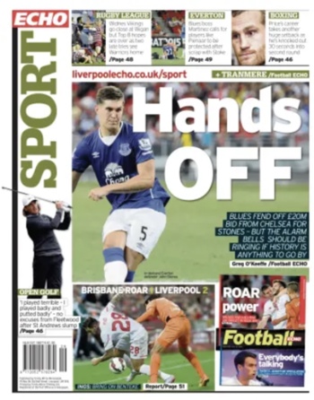 Liverpool Echo Backpage