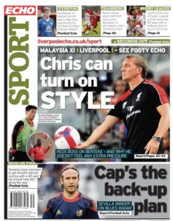 Liverpool Echo Backpage