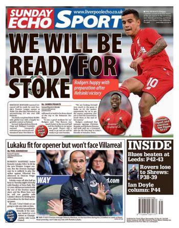 Liverpool Echo Backpage