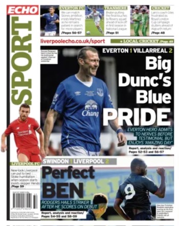 Liverpool Echo Backpage