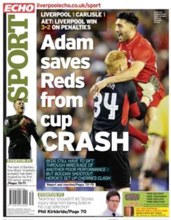 Liverpool Echo Backpage