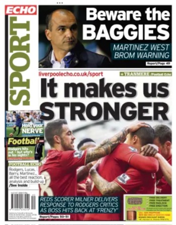 Liverpool Echo Backpage