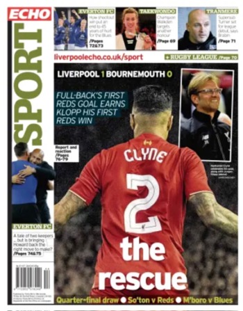 Liverpool Echo Backpage