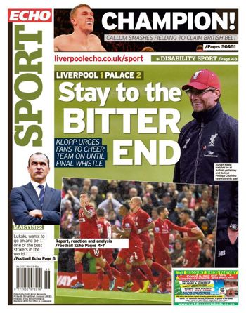 Liverpool Echo Backpage