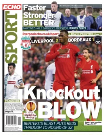 Liverpool Echo Backpage