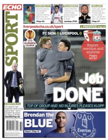 Liverpool Echo Backpage