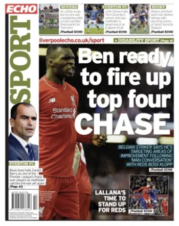 Liverpool Echo Backpage