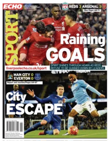 Liverpool Echo Backpage