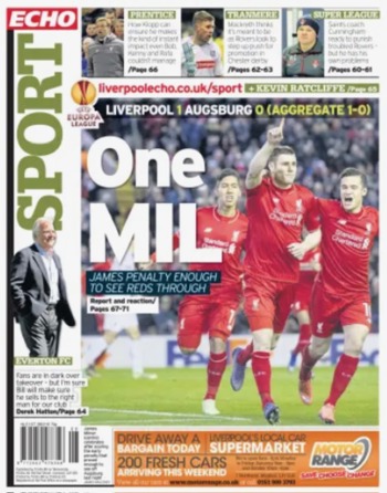 Liverpool Echo Backpage