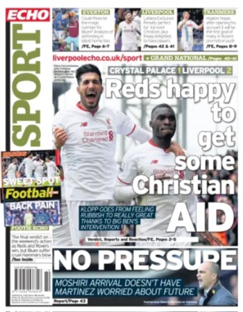 Liverpool Echo Backpage