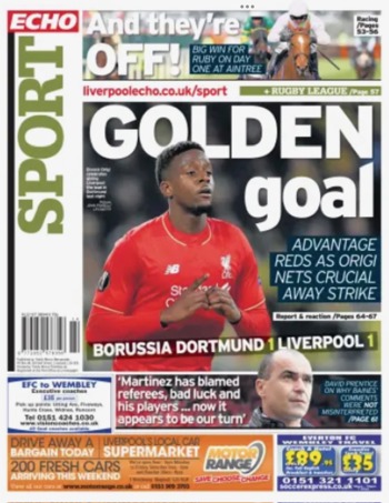 Liverpool Echo Backpage