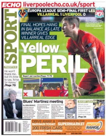 Liverpool Echo Backpage