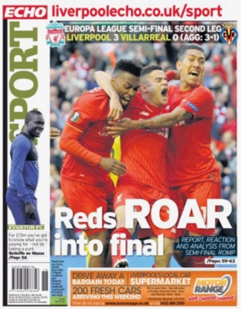 Liverpool Echo Backpage