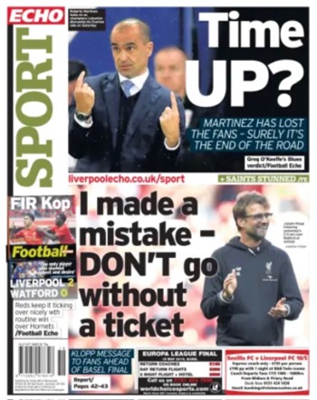 Liverpool Echo Backpage
