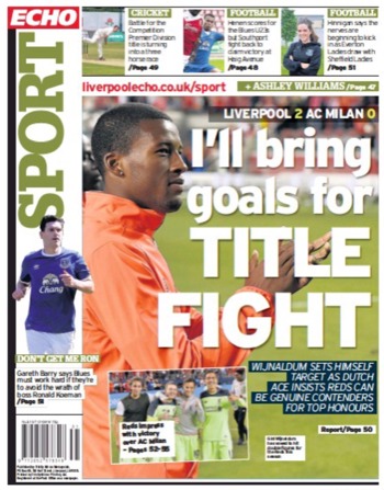 Liverpool Echo Backpage