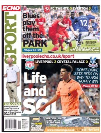 Liverpool Echo Backpage