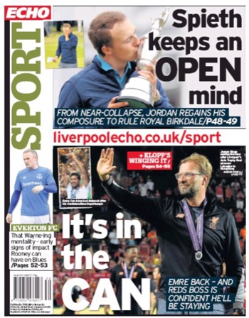 Liverpool Echo Backpage
