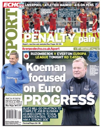 Liverpool Echo Backpage