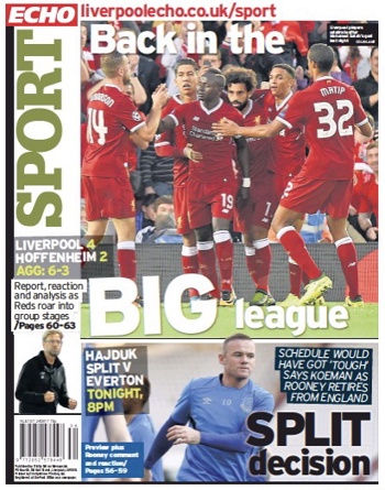 Liverpool Echo Backpage