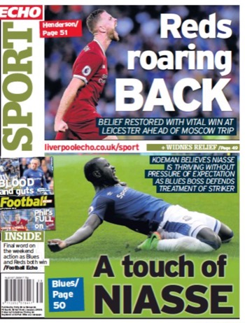 Liverpool Echo Backpage