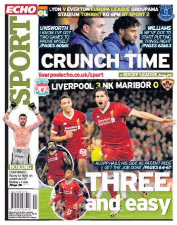 Liverpool Echo Backpage