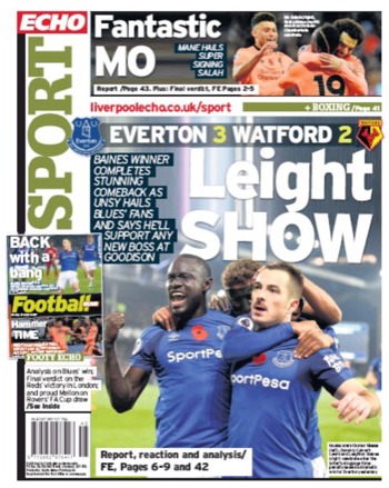 Liverpool Echo Backpage
