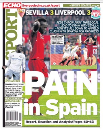 Liverpool Echo Backpage