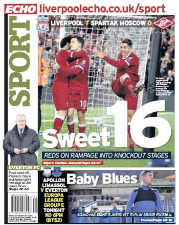 Liverpool Echo Backpage