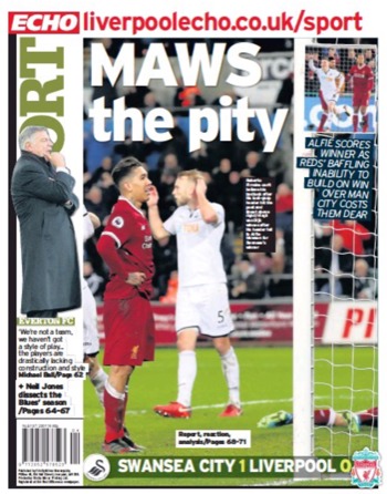Liverpool Echo Backpage