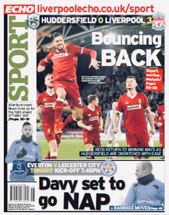 Liverpool Echo Backpage