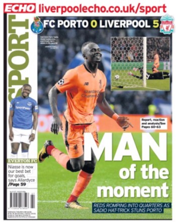 Liverpool Echo Backpage