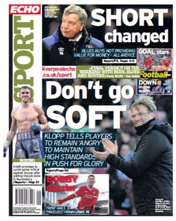 Liverpool Echo Backpage
