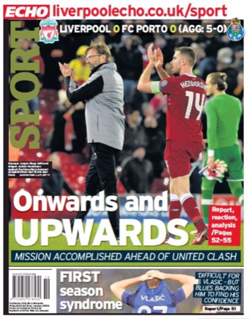 Liverpool Echo Backpage