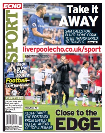 Liverpool Echo Backpage