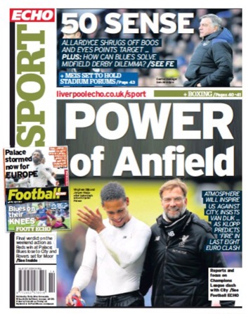 Liverpool Echo Backpage