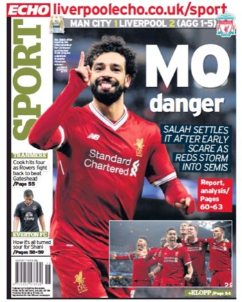Liverpool Echo Backpage