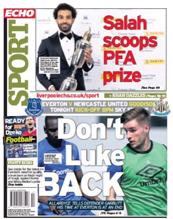Liverpool Echo Backpage