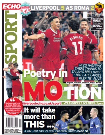 Liverpool Echo Backpage
