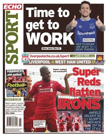 Liverpool Echo Backpage