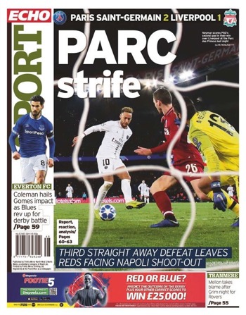 Liverpool Echo Backpage