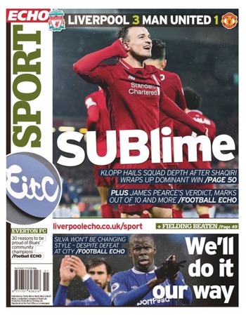 Liverpool Echo Backpage