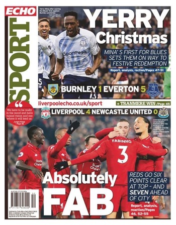 Liverpool Echo Backpage