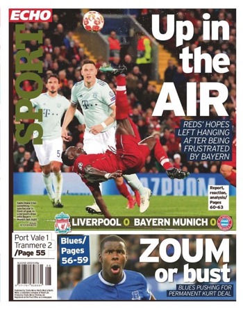 Liverpool Echo Backpage