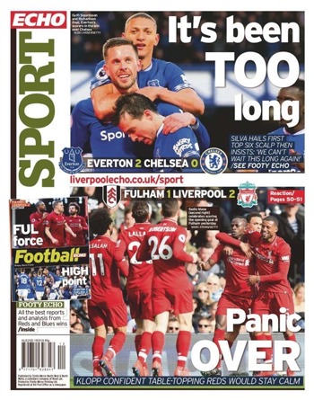 Liverpool Echo Backpage