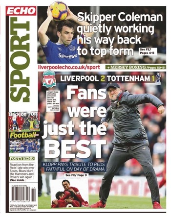 Liverpool Echo Backpage