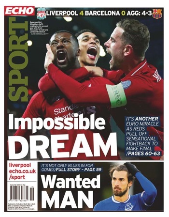 Liverpool Echo Backpage