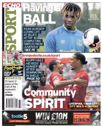 Liverpool Echo Backpage